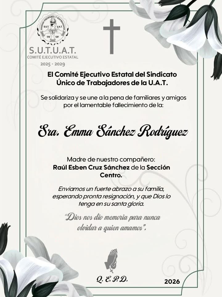 Esquela Emma Sánchez